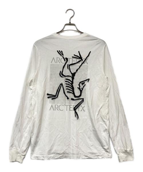 ARC'TERYX（アークテリクス）ARC'TERYX (アークテリクス) ARC' MULTI BIRD LOGO LS/アークマルチバード ロゴ ロングスリーブ  ホワイト サイズ:Mの古着・服飾アイテム