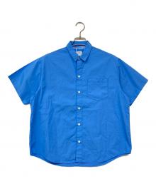 NECESSARY or UNNECESSARY（ネセサリーオアアンネセサリー）の古着「MINI COLLAR/半袖シャツ」｜ブルー