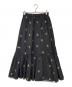 UNMINOU（アンミヌ）の古着「エンブロイダリースカート」｜ブラック