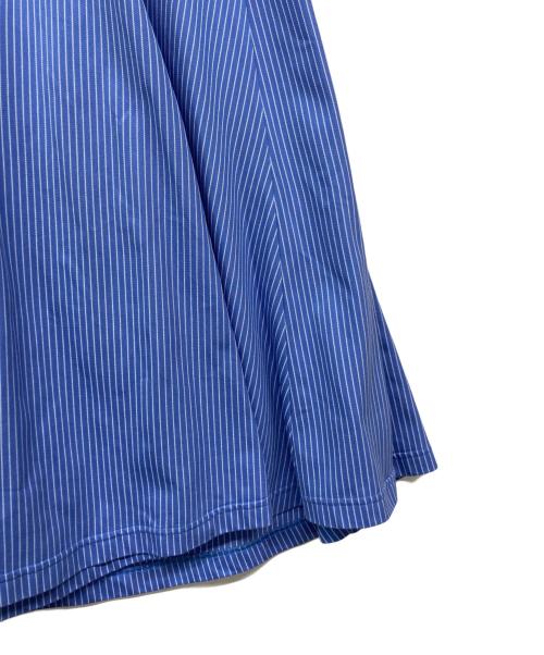 BEAMS BOY（ビームスボーイ）BEAMS BOY (ビームスボーイ) カットツイル フレアマキシワンピース ブルー サイズ:FREEの古着・服飾アイテム