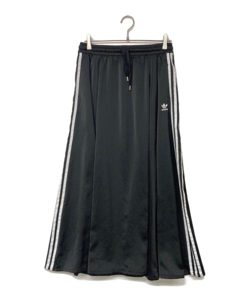 adidas（アディダス）adidas (アディダス) ロングスカート ブラック サイズ:XOTの古着・服飾アイテム