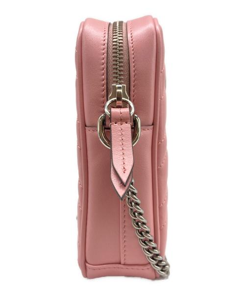 GUCCI（グッチ）GUCCI (グッチ) GGマーモントミニバッグ ピンクの古着・服飾アイテム