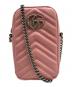 GUCCI（グッチ）の古着「GGマーモントミニバッグ」｜ピンク