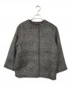 JOURNAL STANDARD relumeジャーナルスタンダード レリューム）の古着「スーパーファインビーバークルーネックコート」｜ブラック