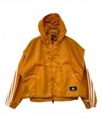 adidasアディダス）の古着「フーデッドジャケット」｜オレンジ