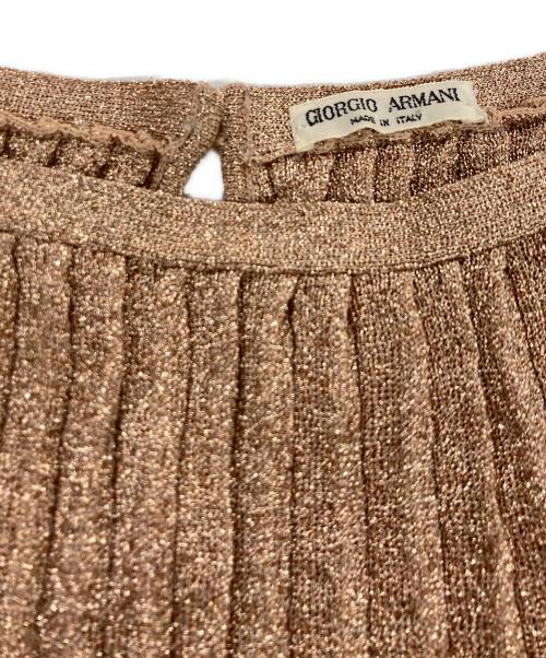 GIORGIO ARMANI（ジョルジョアルマーニ）GIORGIO ARMANI (ジョルジョアルマーニ) ノースリーブカットソー ベージュ サイズ:不明の古着・服飾アイテム