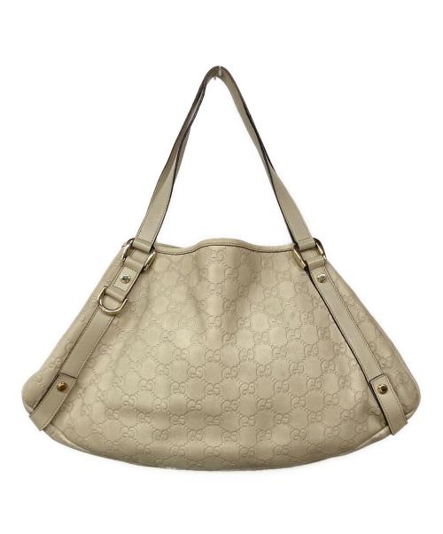 GUCCI（グッチ）GUCCI (グッチ) グッチシマトートバッグ ベージュの古着・服飾アイテム