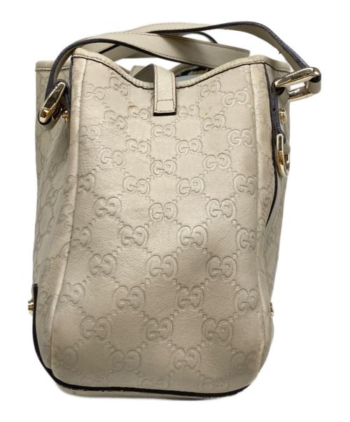 GUCCI（グッチ）GUCCI (グッチ) グッチシマトートバッグ ベージュの古着・服飾アイテム