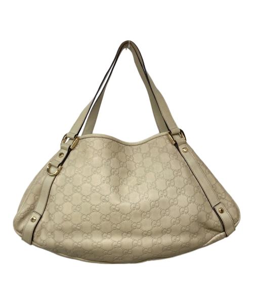 GUCCI（グッチ）GUCCI (グッチ) グッチシマトートバッグ ベージュの古着・服飾アイテム