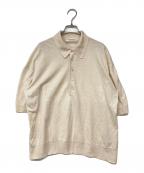 THE SHINZONEザ シンゾーン）の古着「ラミー リネン コットン ニット ポロシャツ」｜ベージュ