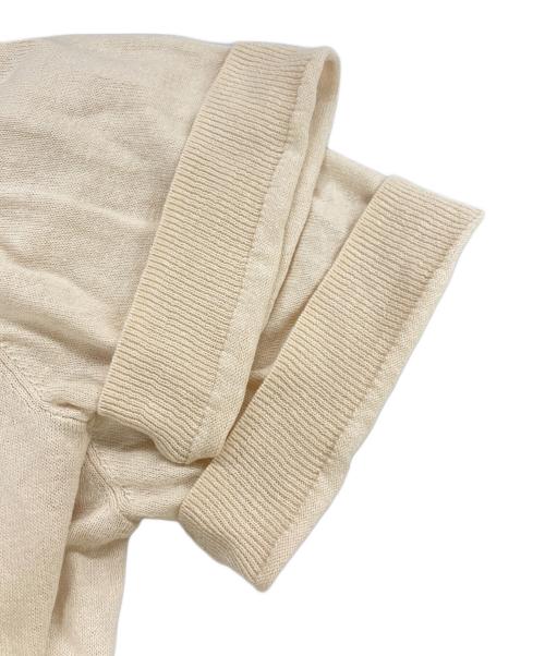 THE SHINZONE（ザ シンゾーン）THE SHINZONE (ザ シンゾーン) ラミー リネン コットン ニット ポロシャツ ベージュ サイズ:Fの古着・服飾アイテム