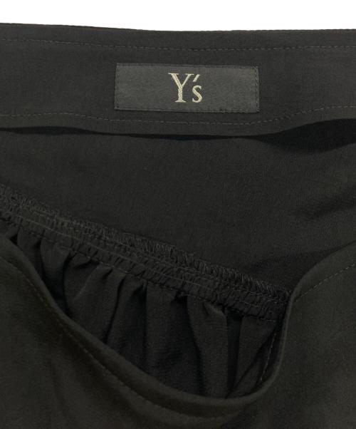 Y's（ワイズ）Y's (ワイズ) TRIACETATE POLYESTER CREPE de CHINE YOKE SKIRT ブラック サイズ:2の古着・服飾アイテム