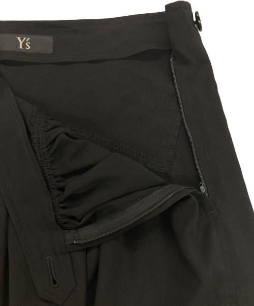 Y's（ワイズ）Y's (ワイズ) TRIACETATE POLYESTER CREPE de CHINE YOKE SKIRT ブラック サイズ:2の古着・服飾アイテム