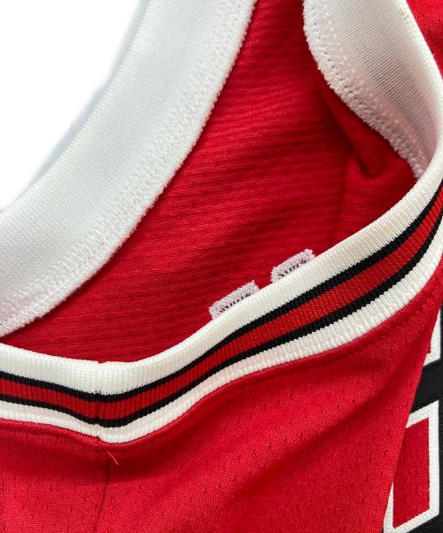 MITCHELL & NESS（ミッチェルアンドネス）MITCHELL & NESS (ミッチェルアンドネス) ゲームシャツ レッド サイズ:44(L)の古着・服飾アイテム