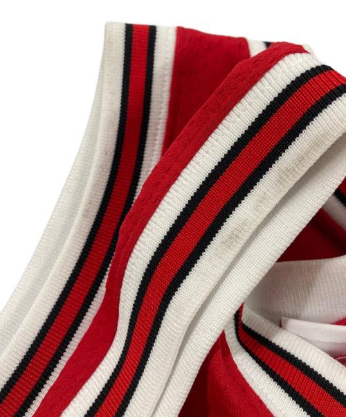 MITCHELL & NESS（ミッチェルアンドネス）MITCHELL & NESS (ミッチェルアンドネス) ゲームシャツ レッド サイズ:44(L)の古着・服飾アイテム