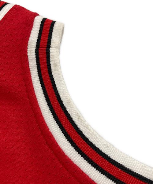 MITCHELL & NESS（ミッチェルアンドネス）MITCHELL & NESS (ミッチェルアンドネス) ゲームシャツ レッド サイズ:44(L)の古着・服飾アイテム