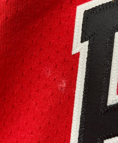 MITCHELL & NESS（ミッチェルアンドネス）MITCHELL & NESS (ミッチェルアンドネス) ゲームシャツ レッド サイズ:44(L)の古着・服飾アイテム