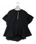 BARNYARDSTORM（バンヤードストーム）の古着「パールショートフリルスリーブブラウス」｜ブラック