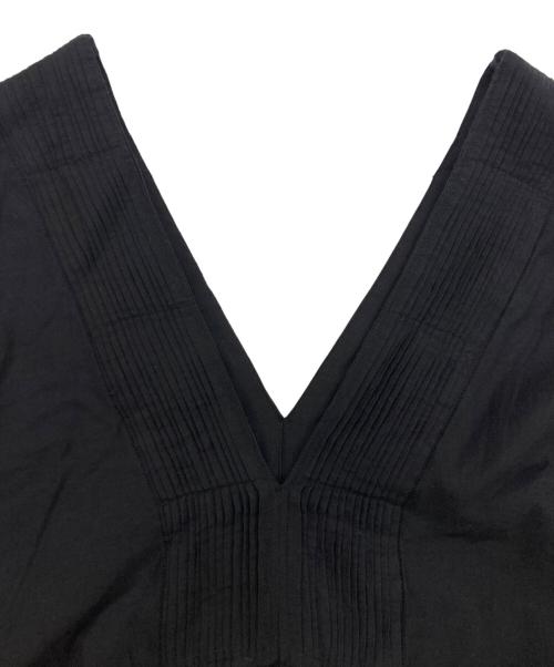 SALON（サロン）SALON (サロン) エアリーボイル ハンドタック Vネック ワンピース ネイビー サイズ:Fの古着・服飾アイテム