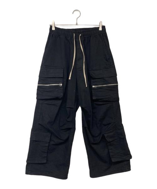 DANKE SCHON（ダンケ シェーン）DANKE SCHON (ダンケ シェーン) STRETCH TWILL ZIP W-POCKET WIDE PANTS ブラック サイズ:Mの古着・服飾アイテム