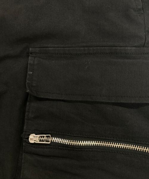 DANKE SCHON（ダンケ シェーン）DANKE SCHON (ダンケ シェーン) STRETCH TWILL ZIP W-POCKET WIDE PANTS ブラック サイズ:Mの古着・服飾アイテム