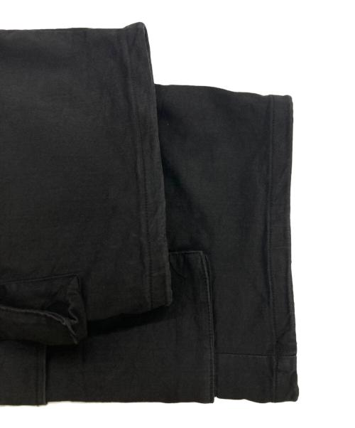 DANKE SCHON（ダンケ シェーン）DANKE SCHON (ダンケ シェーン) STRETCH TWILL ZIP W-POCKET WIDE PANTS ブラック サイズ:Mの古着・服飾アイテム