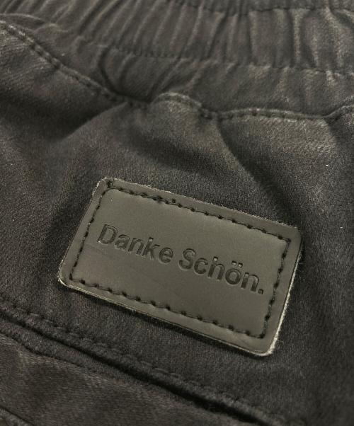 DANKE SCHON（ダンケ シェーン）DANKE SCHON (ダンケ シェーン) STRETCH TWILL ZIP W-POCKET WIDE PANTS ブラック サイズ:Mの古着・服飾アイテム