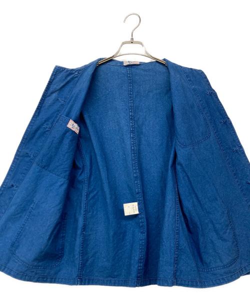 SHANGHAI（シャンハイ）SHANGHAI (シャンハイ) フレンチチャイナシャツ インディゴ サイズ:50の古着・服飾アイテム