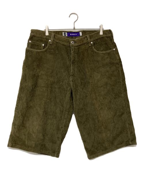 LEVI'S（リーバイス）LEVI'S (リーバイス) コーデュロイハーフバギーパンツ オリーブ サイズ:W38の古着・服飾アイテム