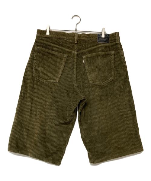 LEVI'S（リーバイス）LEVI'S (リーバイス) コーデュロイハーフバギーパンツ オリーブ サイズ:W38の古着・服飾アイテム