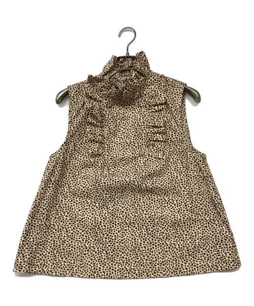 RHODOLIRION（ロドリリオン）RHODOLIRION (ロドリリオン) Frill Blouse ベージュ サイズ:1の古着・服飾アイテム