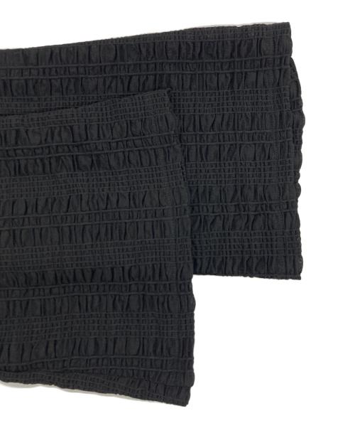 RAY BEAMS（レイ ビームス）RAY BEAMS (レイ ビームス) シャーリング ストレッチ スカートパンツ ブラック サイズ:記載なしの古着・服飾アイテム