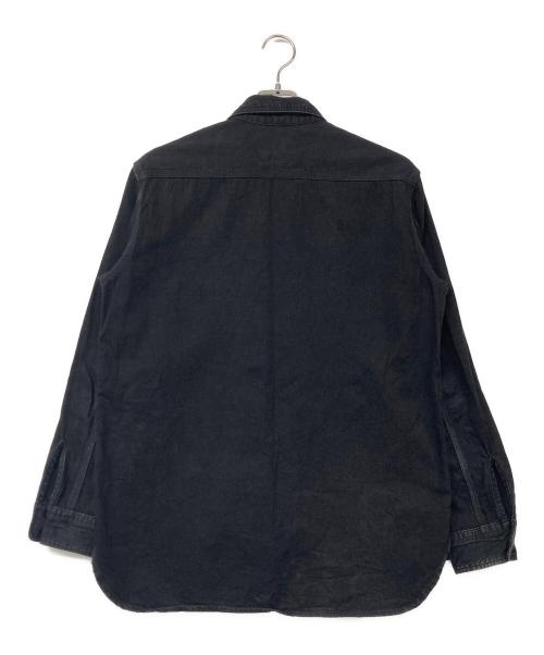 BEAMS PLUS（ビームスプラス）BEAMS PLUS (ビームスプラス) ワークデニムシャツ ブラック サイズ:Mの古着・服飾アイテム
