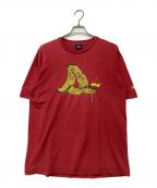 stussyステューシー）の古着「プリントTシャツ」｜レッド