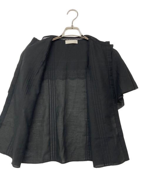CELFORD（セルフォード）CELFORD (セルフォード) フリルレースブラウス ブラック サイズ:36の古着・服飾アイテム