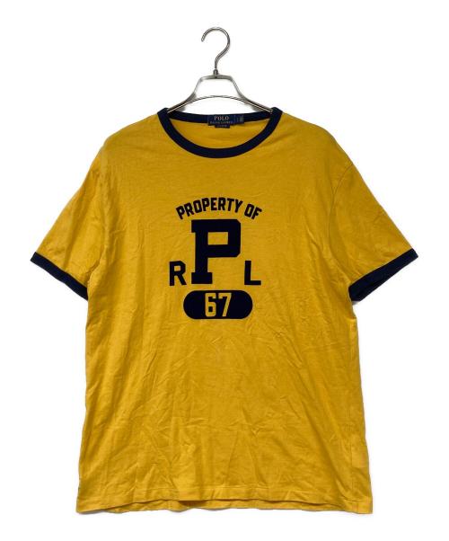 POLO RALPH LAUREN（ポロ・ラルフローレン）POLO RALPH LAUREN (ポロ・ラルフローレン) リンガーTシャツ イエロー サイズ:Lの古着・服飾アイテム