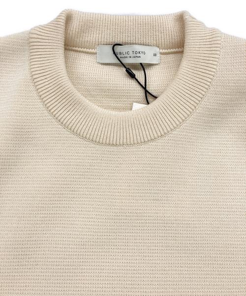 PUBLIC TOKYO（パブリックトウキョウ）PUBLIC TOKYO (パブリックトウキョウ) バウンドウールミラノリブクルー アイボリー サイズ:3の古着・服飾アイテム