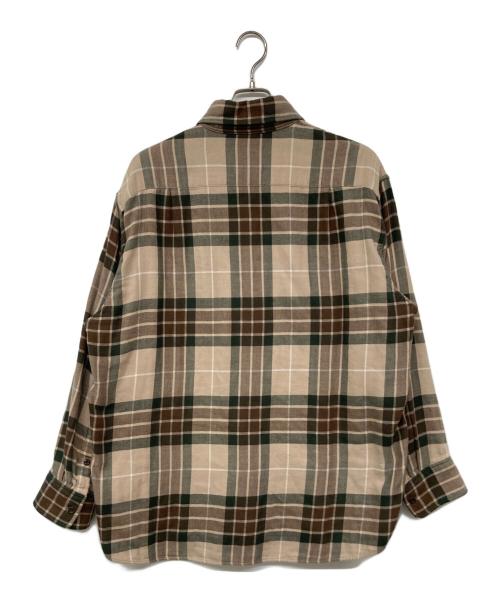 LAD MUSICIAN（ラッドミュージシャン）LAD MUSICIAN (ラッドミュージシャン) PUNK CHECK WIDE FIT SHIRT ブラウン サイズ:42の古着・服飾アイテム