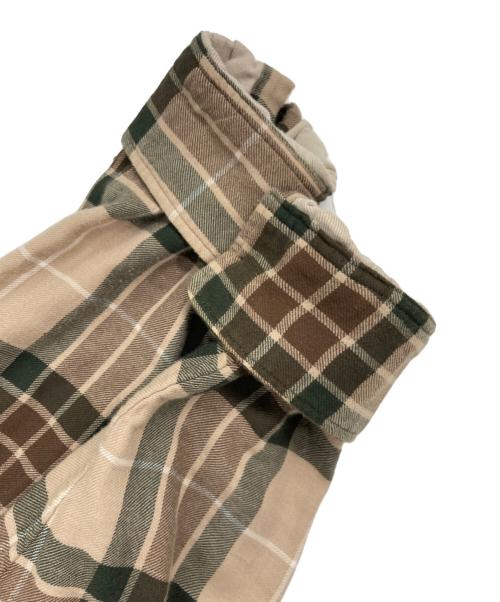 LAD MUSICIAN（ラッドミュージシャン）LAD MUSICIAN (ラッドミュージシャン) PUNK CHECK WIDE FIT SHIRT ブラウン サイズ:42の古着・服飾アイテム