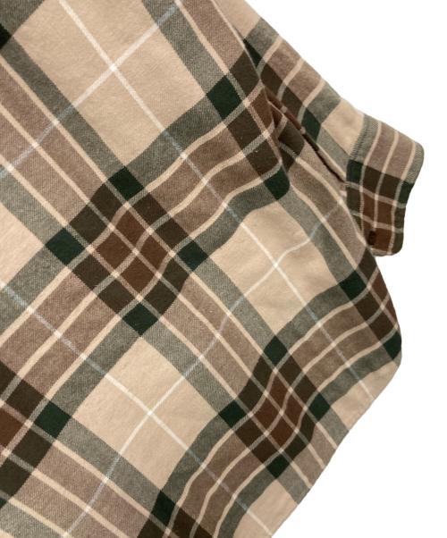 LAD MUSICIAN（ラッドミュージシャン）LAD MUSICIAN (ラッドミュージシャン) PUNK CHECK WIDE FIT SHIRT ブラウン サイズ:42の古着・服飾アイテム