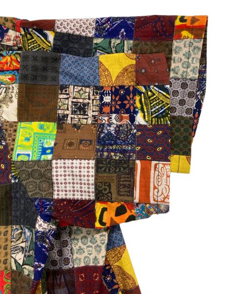 BEAMS PLUS（ビームスプラス）BEAMS PLUS (ビームスプラス) ポリエステルドビー パッチワークプリント アドベンチャーシャツⅡ マルチカラー サイズ:XLの古着・服飾アイテム