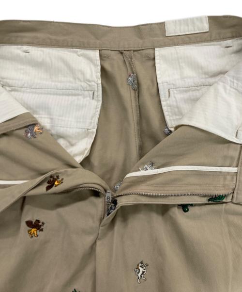 PALACE（パレス）PALACE (パレス) BEAMS PLUS (ビームスプラス) PLEATED TROUSERS TWILL ベージュ サイズ:XLの古着・服飾アイテム