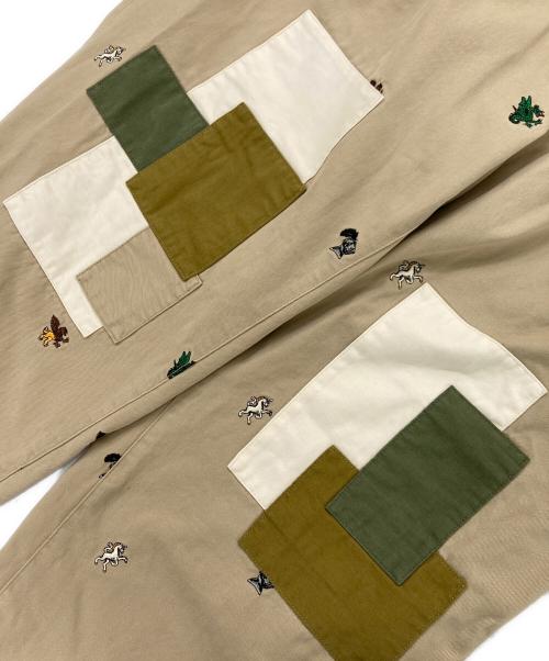 PALACE（パレス）PALACE (パレス) BEAMS PLUS (ビームスプラス) PLEATED TROUSERS TWILL ベージュ サイズ:XLの古着・服飾アイテム