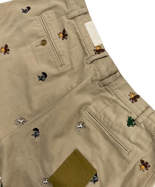 PALACE（パレス）PALACE (パレス) BEAMS PLUS (ビームスプラス) PLEATED TROUSERS TWILL ベージュ サイズ:XLの古着・服飾アイテム