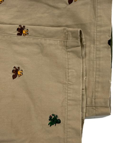 PALACE（パレス）PALACE (パレス) BEAMS PLUS (ビームスプラス) PLEATED TROUSERS TWILL ベージュ サイズ:XLの古着・服飾アイテム