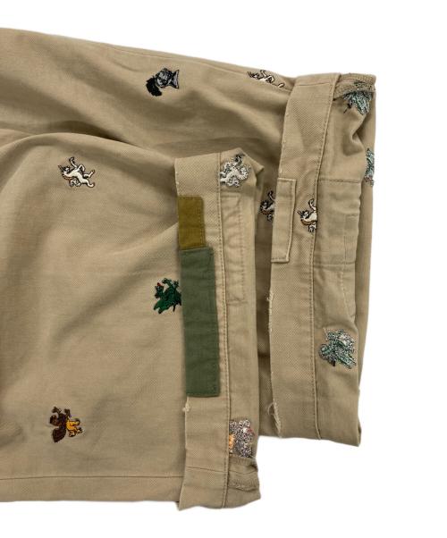 PALACE（パレス）PALACE (パレス) BEAMS PLUS (ビームスプラス) PLEATED TROUSERS TWILL ベージュ サイズ:XLの古着・服飾アイテム