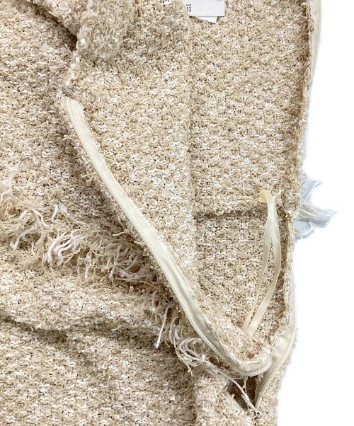 Snidel（スナイデル）Snidel (スナイデル) ツイードニットワンピ ベージュ サイズ:Ｆの古着・服飾アイテム