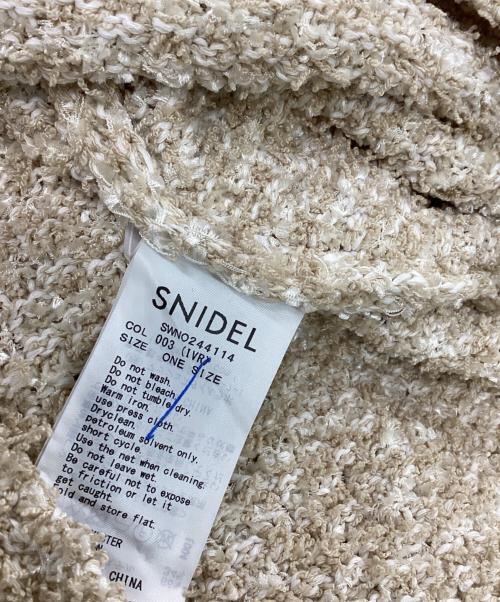 Snidel（スナイデル）Snidel (スナイデル) ツイードニットワンピ ベージュ サイズ:Ｆの古着・服飾アイテム