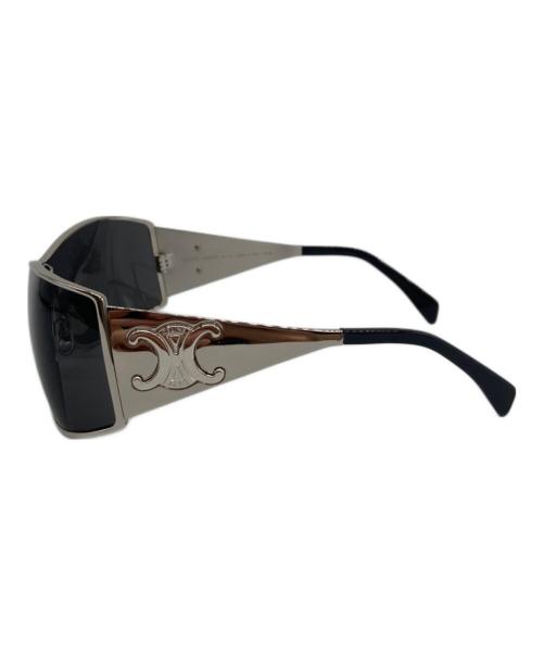 CELINE（セリーヌ）CELINE (セリーヌ) Maxi Metal Triomphe Sunglasses シルバー×ブラック サイズ:140□0 125 3Gの古着・服飾アイテム