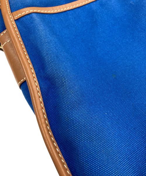 HUNTING WORLD（ハンティングワールド）HUNTING WORLD (ハンティングワールド) キャンバスショルダーバッグ ブルーの古着・服飾アイテム